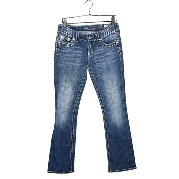 Miss Me Women’s Boot Cut Bling Jeans Size 28 - Picture 1 of 7
